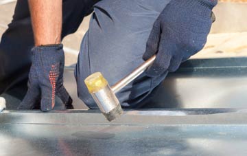 Corner Row metal flat roofing repairs